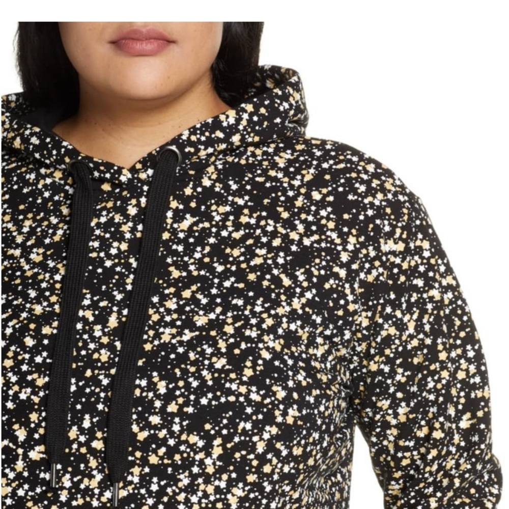 Eloquii R29 X Eloquii Star Print Crop Hoodie - image 1